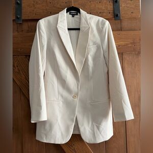 Express Classic Women's Cream Single-Button Blazer